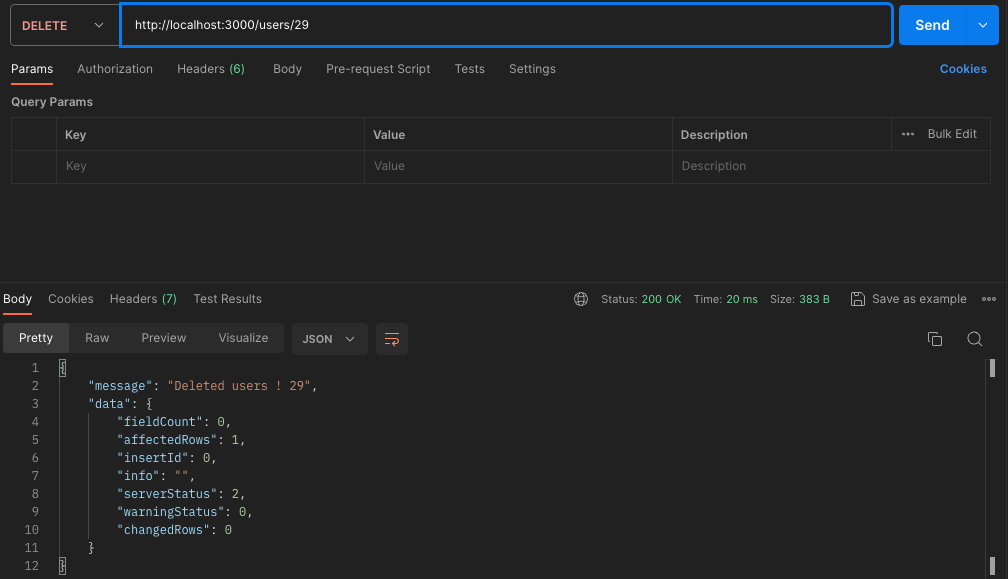 rest api with express js and mysql