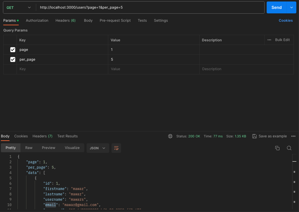rest api with nodejs